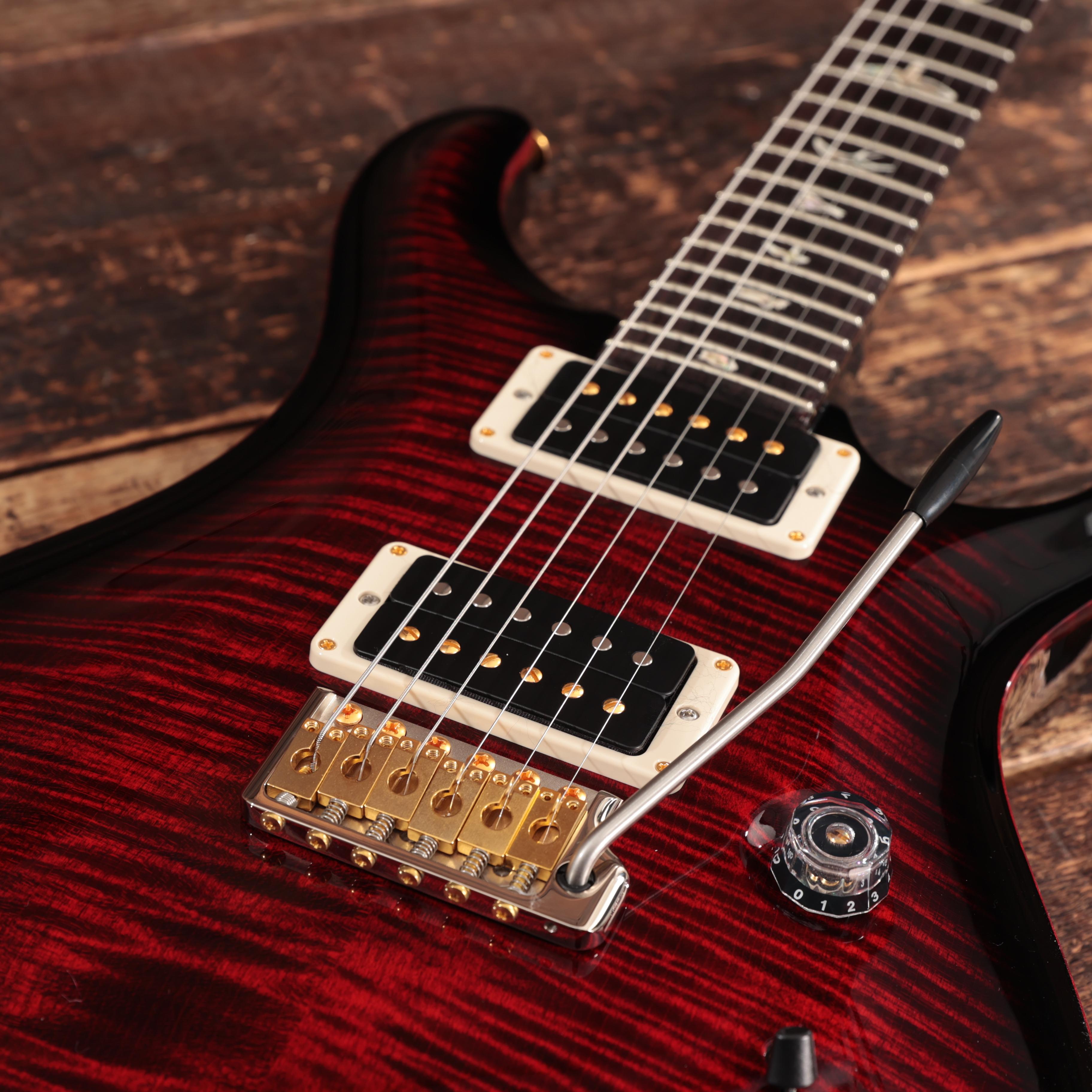 PRS Custom 24 10-Top Electric Guitar in Fire Red Smokeburst